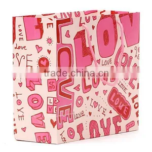 Pink Love Paper Bag For Gift thumbnail-5