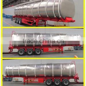Stainless Steel Tank Trailer, 50000 Liters Stainless Steel Tank Truck Trailer, Stainless Steel Fuel Tank Semi Trailer thumbnail-3