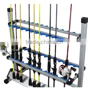 Amarine-made Fishing Rods Holder Portable Aluminum 24 Fishing Rod Racks Great for Storing Fishing Poles on Boat, Truck, Rv At Ho thumbnail-1