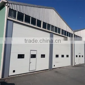 Factory Remote Control Overhead Industrial Solid Sectional Door Design thumbnail-5