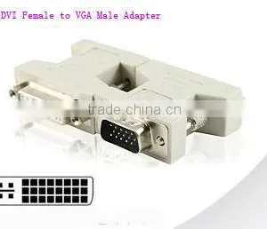 DVI Female to VGA Male Adaptor/converter thumbnail-1