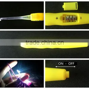 New Crochet Lite Crochet Hooks Full Set Sizes C Through K With LED Light thumbnail-3