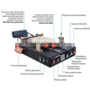 TBK Full Automatic Lcd Separator Machine With CE Certification to Repair /Separate /Refurbish Touch Screen thumbnail-4