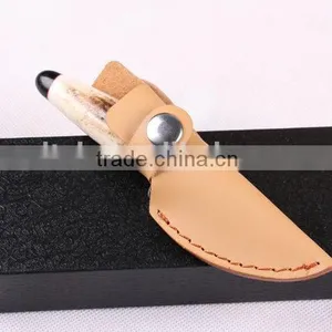 OEM Wild Antlers Deer Horn Damascus Small Collection Knife thumbnail-3
