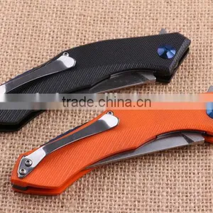 OEM 440 Stainless Steel Blade Material Survival Knife With G10 Handle thumbnail-5