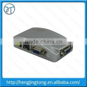 High Resolution Video VGA Conversion 15 Pin VGA to Video & S-video Converter thumbnail-1