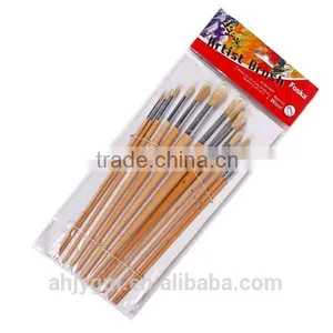 White Box/Opp Bag Packing Wooden Handle Wool Hair Artist Brush/oil Painting Brush thumbnail-1