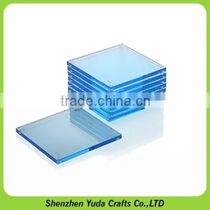 Custom Made Acrylic Cup Coasters, Acrylic Material Elegant Laser Cut Placemat Coaster thumbnail-4