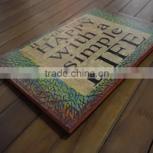 Wooden Vintage Style Sign - Wall Decoration WQ-003 thumbnail-2