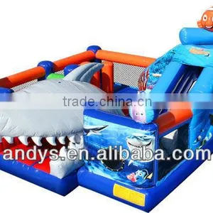 Inflatable Castle Shark thumbnail-1
