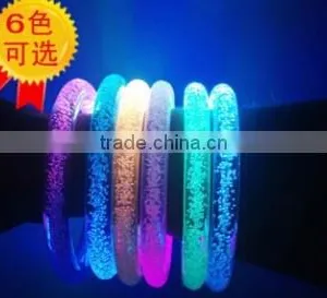 Yiwu Hot Selling Low Price Consert Using Profitional Gift Colorful LED Acrylic Flash Wristband thumbnail-1