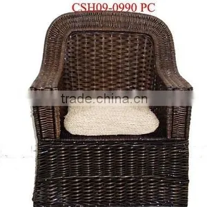 Willow/wicker Sofa thumbnail-1