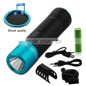 Light Rechargeable Flashlight Bluetooth Speaker Multifunctional 5 Modes Waterproof Anti-distortion For Emergency Use thumbnail-4