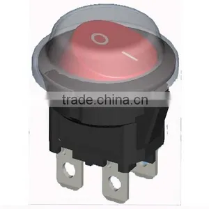 Round Rocker Switch With Waterproof T85 10A 250VAC thumbnail-1