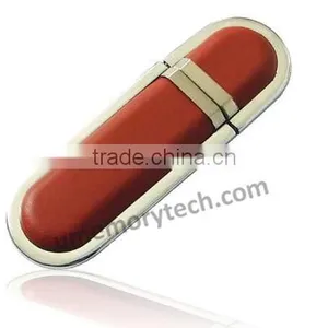 Leather Material Commercial Memory Stick 32GB 64GB Key Chain Pendrive thumbnail-4