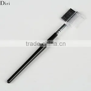 Black Handle Synthetic Fiber Brow Eyelash Brush and Comb thumbnail-2