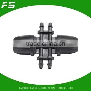 Lock Type 6 Branches Reducer Connector From DN8/11 To DN4/6 Irrigation Tube thumbnail-1