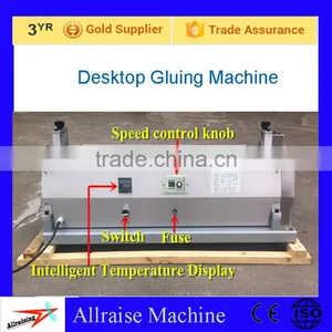 29inch Desktop Manual Paper Gluing Machine Glue Applicator Machine/ Hot Snd Cold Making Gluing Machine thumbnail-1
