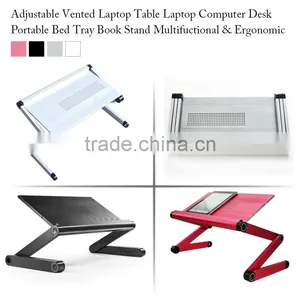 Recliner Laptop Table,portable Folding Laptop Table Bed Computer Desk Portable Bed Tray Book Stand Portable Computer Desk e Tab thumbnail-1