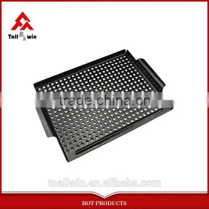 High Quality Carbon Steel BBQ Grill Pan With Removable Handles thumbnail-6