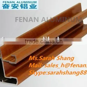 Furniture Aluminium Wood, Wood Grain Aluminium Square Tube, Top Ten Factory Wood Grain Aluminium thumbnail-1