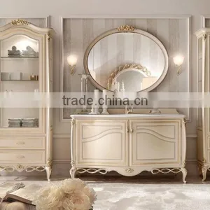 Elegant White Living Room 1 Door Glass Display Cabinet thumbnail-1