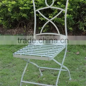 Vintage Shabby Chic Metal Arm Chair thumbnail-5