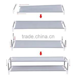 Plastic Woven Fabric Shoes Tower and Shoes Rack Tower thumbnail-3