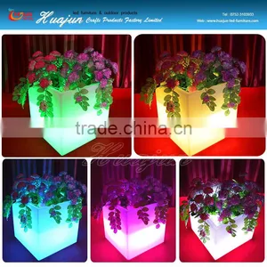 Cheap Waterproof Outdoor Glow LED Flower Pot thumbnail-1