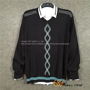 Cotton Intarsia Computer Knit Men Sweater thumbnail-1