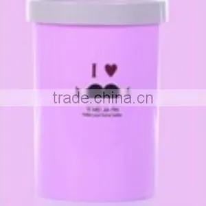 Store More Modern Design Pink Plastic Garbage Bin thumbnail-1