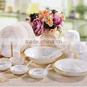 KC-00667 Bone China Dinnerware Set With Flower Printing thumbnail-4