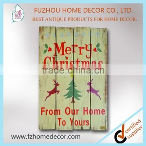 Christmas Wooden Wall Craft Plaque Signs in Customized Printing thumbnail-1