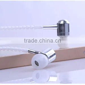 Creative Zipper Metal Earphone OEM Luminous Earphones thumbnail-6