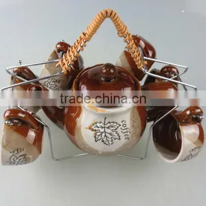 Color-glazed Coffee Set thumbnail-2