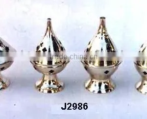 Mirror Polished Brass Incense Holder for Incense Sticks thumbnail-1