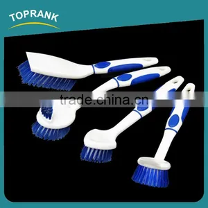 Toprank Popular Cheap Price Kitchen Cleaning Long Handle Oil Pan Dish Scrub Cleaning Brush thumbnail-1