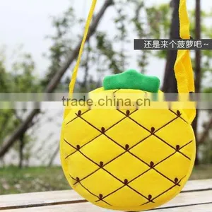 Promotional Kids Pineapple Plush Pocket Bag thumbnail-1