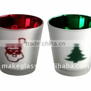 Silver Plating Votive Glass Candle Holder thumbnail-1