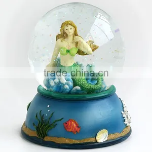 For Sea Park Souvenir Mermaid Water Snow Globe thumbnail-4