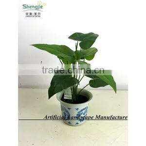 SAS201601 Artificial Green Foliage Plant Bonsai thumbnail-3