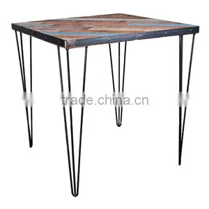 Hot Sale Iron Black 3 Rod 28 Inch Metal U Shape Table Leg thumbnail-1