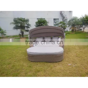 Outdoor Garden Daybed With Adjustable Canopy thumbnail-4