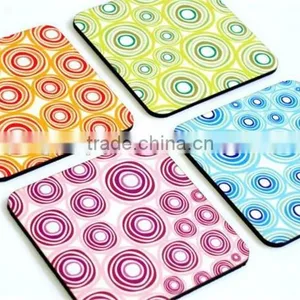2017 Round Wooden Coasters Rainbow Colorful Circle Coasters Made in China thumbnail-1