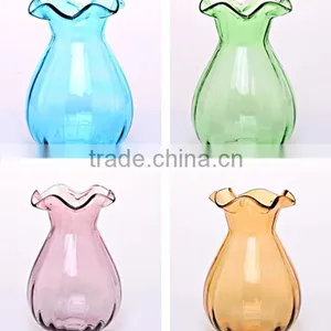 Wholesale Machine Made Cheap Colored Glass Vases thumbnail-1