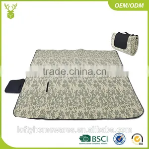 Suede Camping Mat Waterproof Outdoor Picnic Beach Tent Bed Emergency Blanket Baby Climb Plaid thumbnail-1
