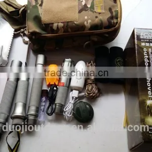 Unique Multi-use Outdoor Camping Tools With Shovel Hoe Hammer Fire Starter Flashlight thumbnail-1