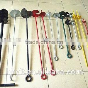 Black&red Painted Fence Earth Anchor on Hot Sale China Supplier thumbnail-1