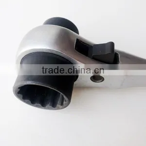 Crv Ratchet Drop Forged 45 # Carbon Steel Ratcheting Wrench Spanner thumbnail-3