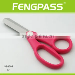 S2-1395 5" 2CR13 Stainless Steel ABS Plastic Handle Stationery Scissors / Kid Scissors Blunt Tip thumbnail-1